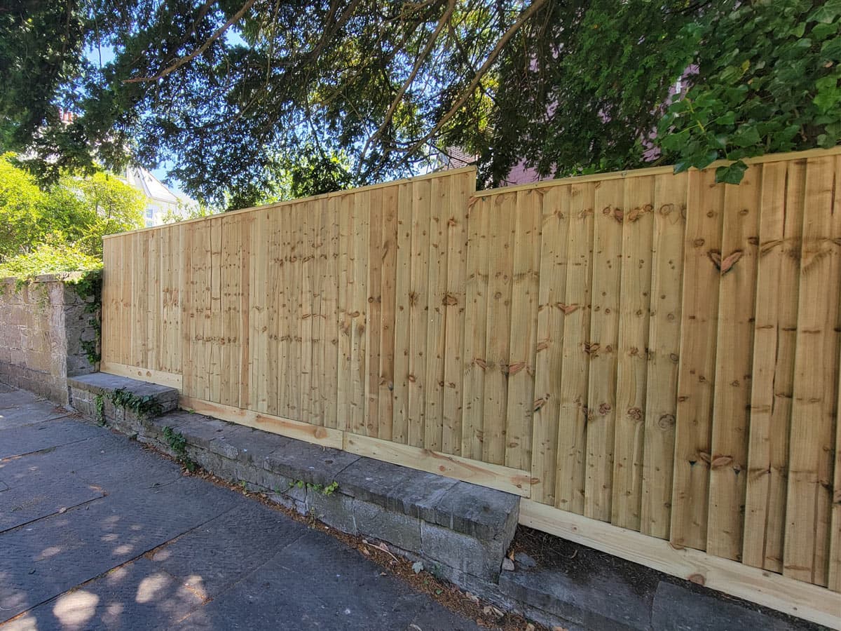 Fencing project in Plymouth