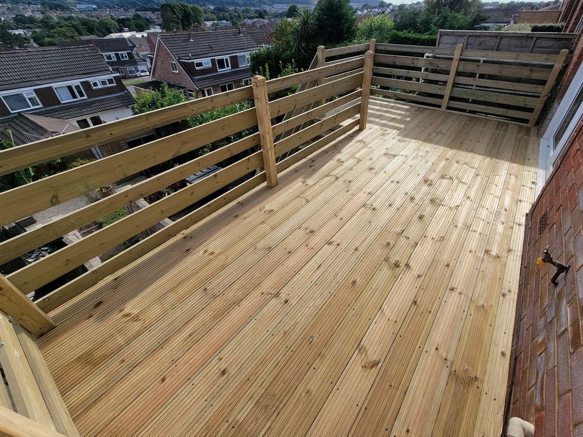 Timberline decking project in Plymouth