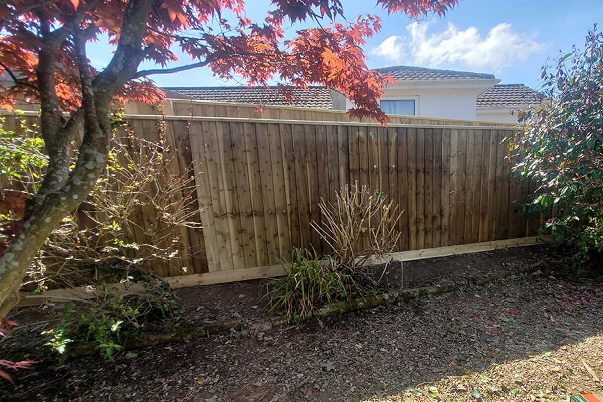 Fencing installation in Plymouth by Timberline