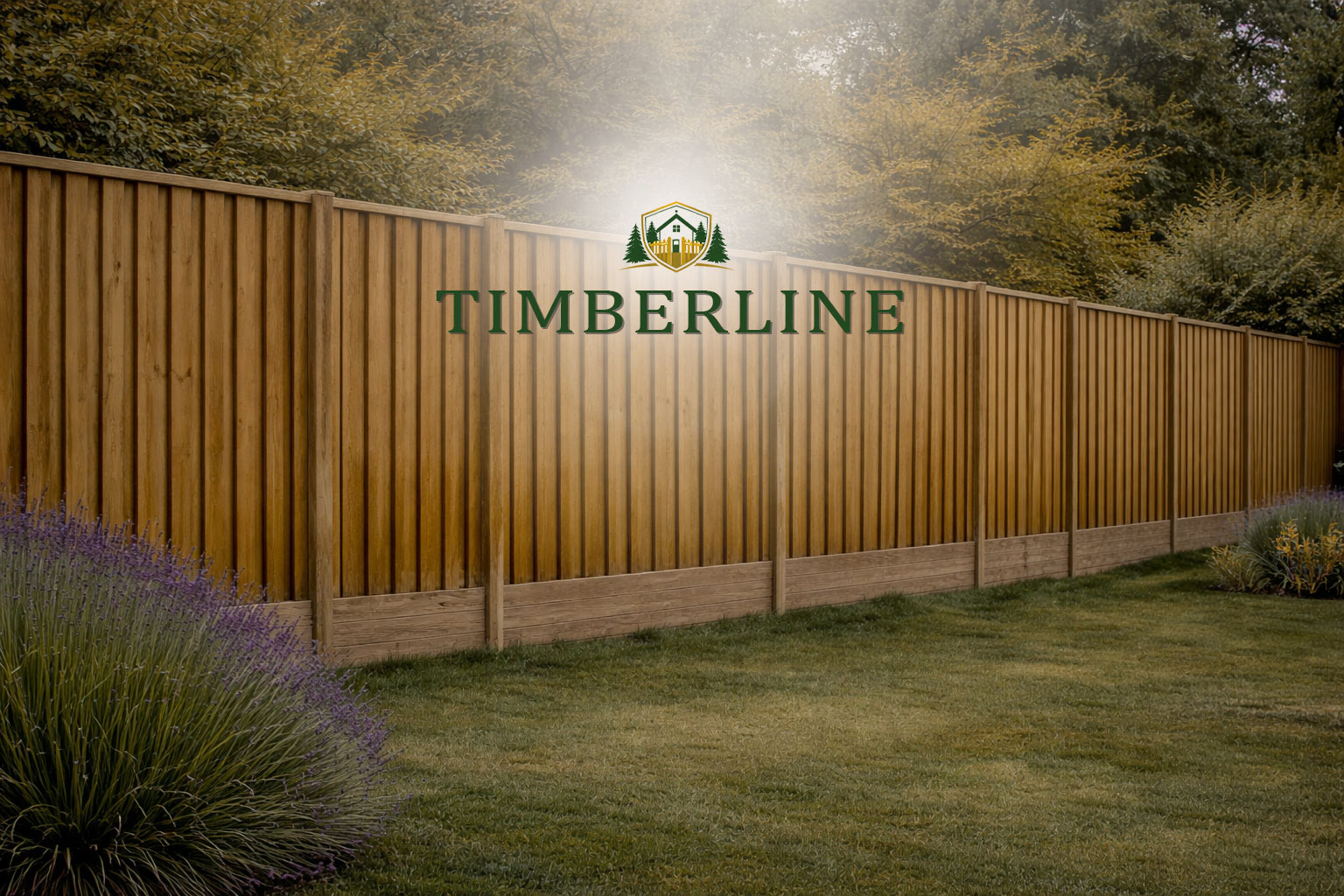 Timber fence installation